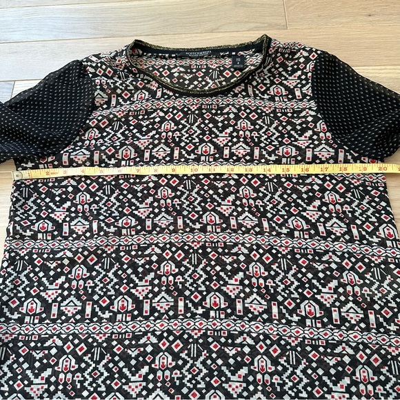 SCOTCH & SODA Printed Semi Sheer Top - Picture 11 of 13